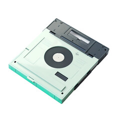 Fototapeta premium Floppy disc isolated on transparent background