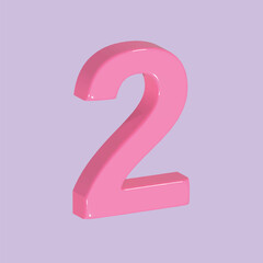 Bricks with numbers. Numeral cube concept. Realistic 3d object cartoon style. Vector colorful illustration.