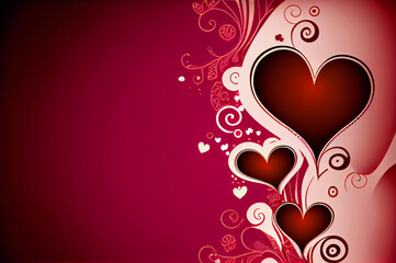 Beautiful Valentines Day Greeting Card Background