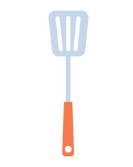 Doodle flat clipart. Simple illustration of a kitchen tool, spatula