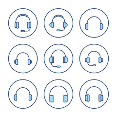 Headphone icon vector. Headvector sign and symbol