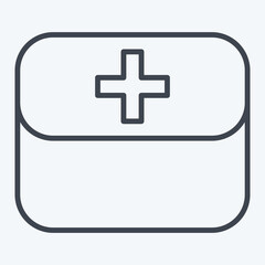 Icon First Aid Kit. related to Spare Parts symbol. line style. simple design editable. simple illustration