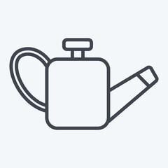 Obraz premium Icon Oil. related to Spare Parts symbol. line style. simple design editable. simple illustration