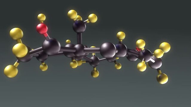 분자 구조 컴퓨터 그래픽 영상 