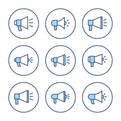 Megaphone icon vector. Loudspeaker sign and symbol