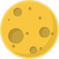 Flat Moon Vector