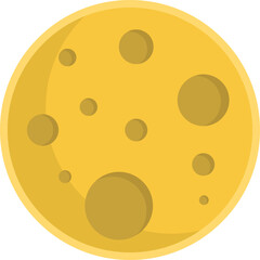 Obraz premium Flat Moon Vector