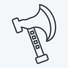 Icon Axe. related to Camping symbol. line style. simple design editable. simple illustration