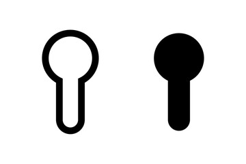 Keyhole icon set - obrazy, fototapety, plakaty