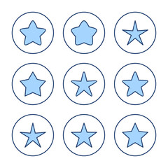 Star icon vector. rating sign and symbol. favourite star icon