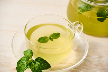 ミントティー　mint tea　ハーブティー　herbtea