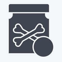 Icon Pills. related to Poison symbol. glyph style. simple design editable. simple illustration