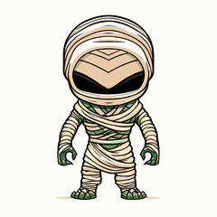 mummy cute cartoon style