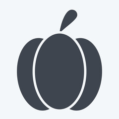 Icon Paprika. related to Fruit and Vegetable symbol. glyph style. simple design editable. simple illustration