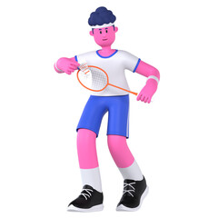 Badminton Boy Sport Game Competition