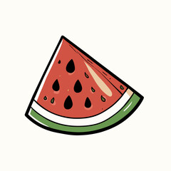 watermelon cartoon style