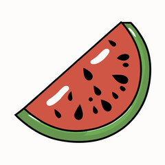 watermelon cartoon style