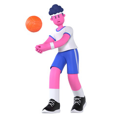 Volley Boy Sport Game Competition