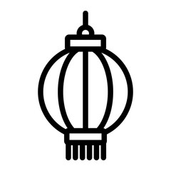 Lunar new year icon. Traditional chinese lantern