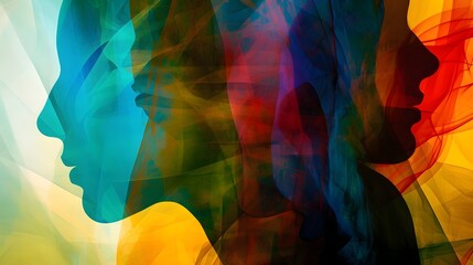 Melancholic Mood Disorder Abstract Illustration.  (Generative AI).