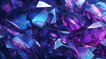 Amethyst Gemstones Closeup. (Generative AI).