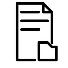 document with folder icon, save to folder icon