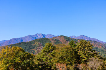 Fototapeta premium 世界遺産白川郷の秋景色 岐阜県白川村