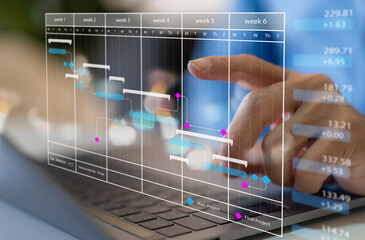 Human touching screen with calendar schedule time plan appointment, data management system,...