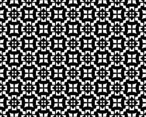 art pattern with abstract elements of white ornament. black and white background for your design