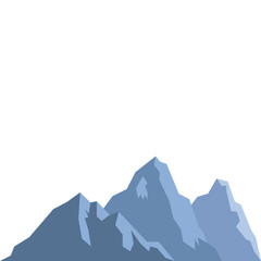Mountain Flat Vector
