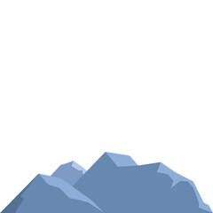 Mountain Flat Vector