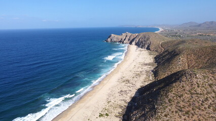 DRONE PHOTOGRAPHY ON THE ROAD FROM LOS CABOS TO LA PAZ IN BAJA CALIFORNIA SUR MEXICO
