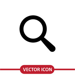  Search magnifier icon flat simple illustration on white background..eps