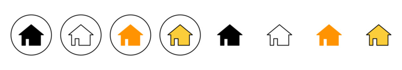 House icon set vector. Home sign and symbol