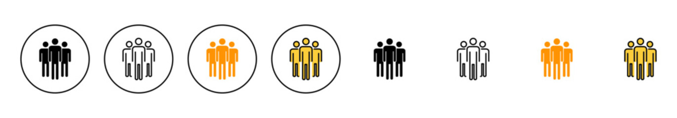 People icon set vector. person sign and symbol. User Icon vector