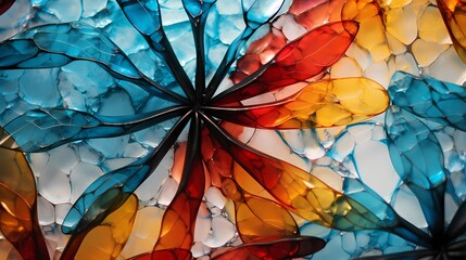 Macro shot on marble texture unveils a kaleidoscope of vibrant colors dancing in symphony