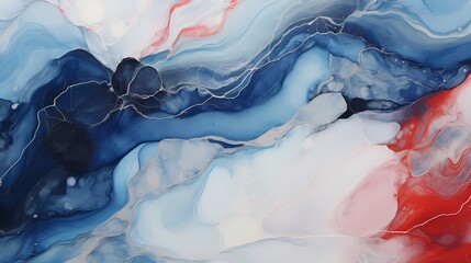 Marble's intricate details unfold into an abstract masterpiece of colors, elegantly captured in high definition.