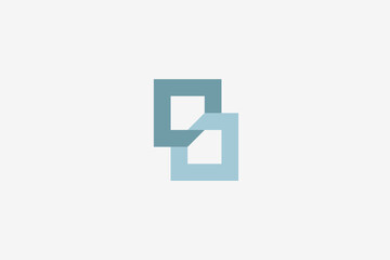 Illustration vector graphic of abstract geometric square number eight. Good for logo
