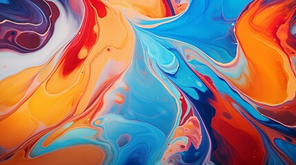 Marvel at the burst of vivid colors within the close-up marble texture, captured in high definition