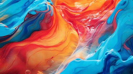 Marvel at the burst of vivid colors within the close-up marble texture, captured in high definition