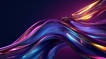 Abstract fluid liquid curved wave with copy space background