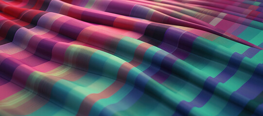 colorful wave cloth, gradation, motif, pattern 10 - obrazy, fototapety, plakaty
