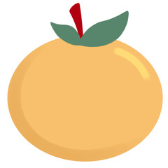 Illustration PNG of Chinese Mandarin Orange, Perfect for Decoration and Greeting Card of Chinese New Year 