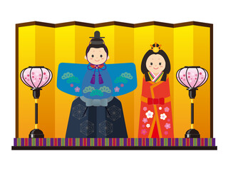 ひな祭り・立ちひな人形