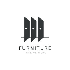 furniture business logo door symbol.