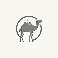 Obraz premium Minimalist Modern Camel Logo
