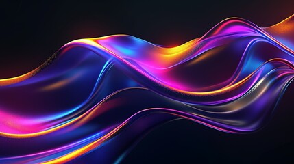 Naklejka premium Abstract fluid liquid curved wave background