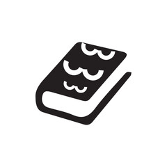 monster book logo icon design.