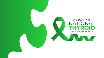 National Thyroid Awareness Month vector template. Promoting Thyroid Health and Wellness with Thyroid Gland and Medical Support Graphics. background, banner, card, cover, brochure, background, poster.