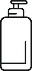 Cream korean dispenser bottle icon outline vector. Asian bio care. Art make up